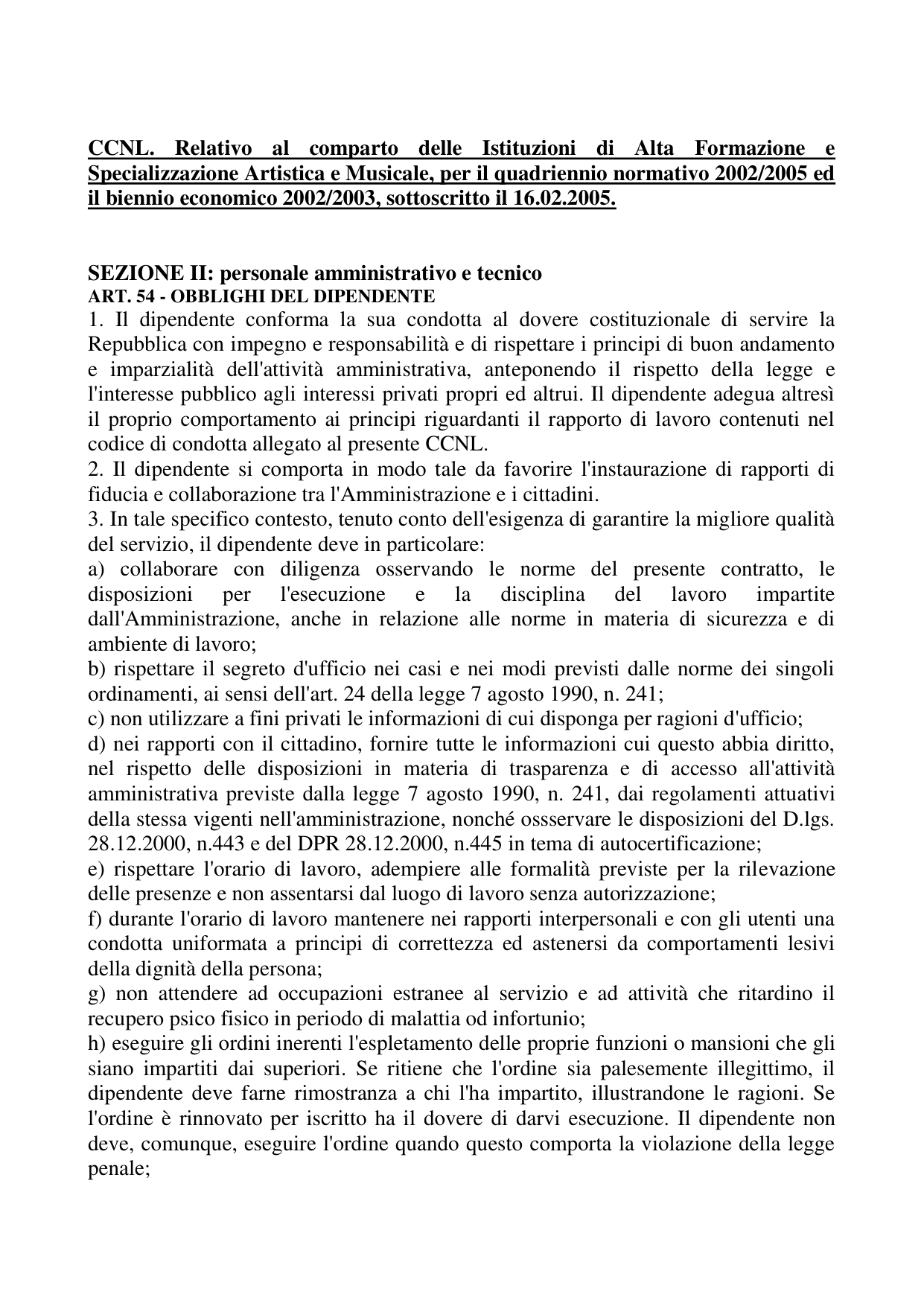 Anteprima di Norme Disciplinari Personale Non Docente