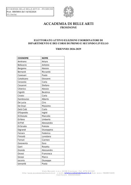 Anteprima di timbro_ELENCO  ELETTORATO ATTIVO ELEZIONI COORDINATORI DIPARTIMENTI E CORSI 2026_2029